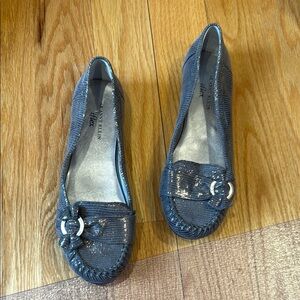 Anne Klein Women's Gray Slip-On Shoes